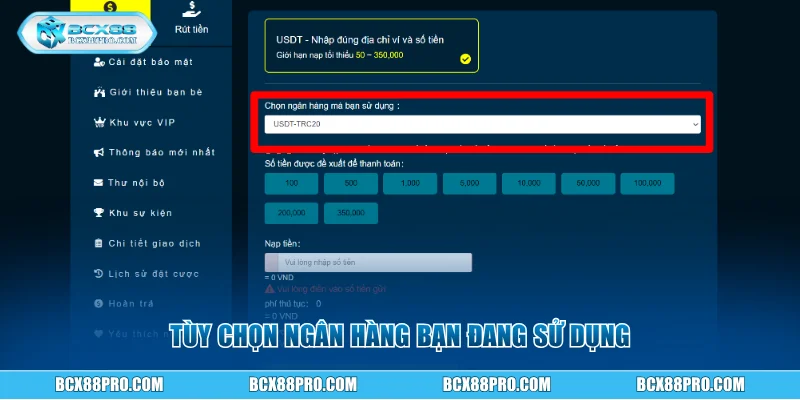 Hướng Dẫn Nạp Tiền BCX88 Để Có Vốn Tham Gia Cá Cược 16 Tùy chọn ngân hàng bạn đang sử dụng
